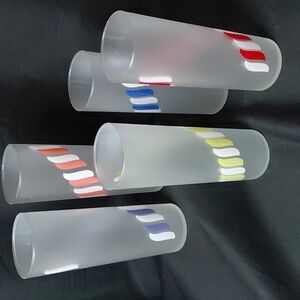 Vintage Libby Frosted Zombie Glass